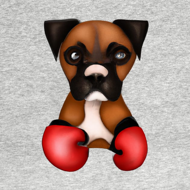 Cute Boxer Drawing by Play Zoo